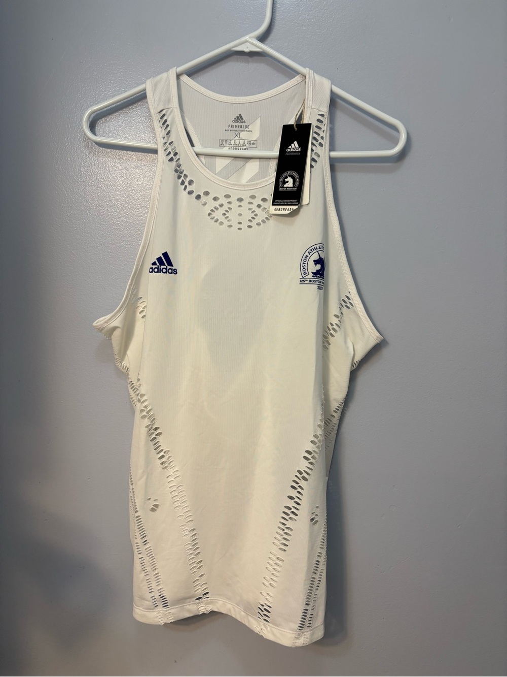 Adidas Women’s 125th Boston Marathon Running Tank Top Singlet Size XL NWT